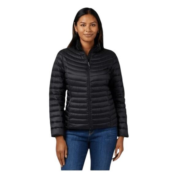 32 Degrees Heat Duck Down Packable Jacket Quilted Lightweight Black - Picture 1 of 9